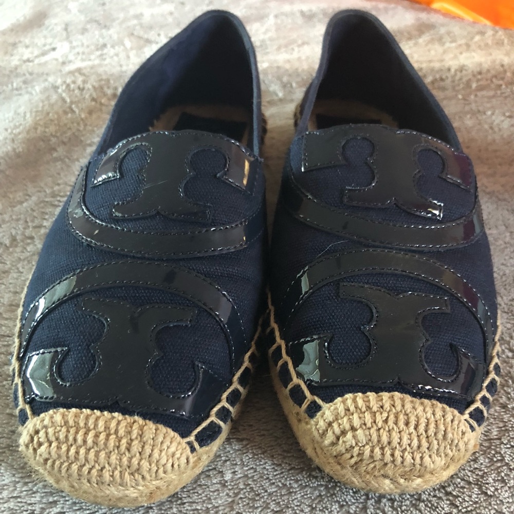 Tory Burch Navy Espadrille